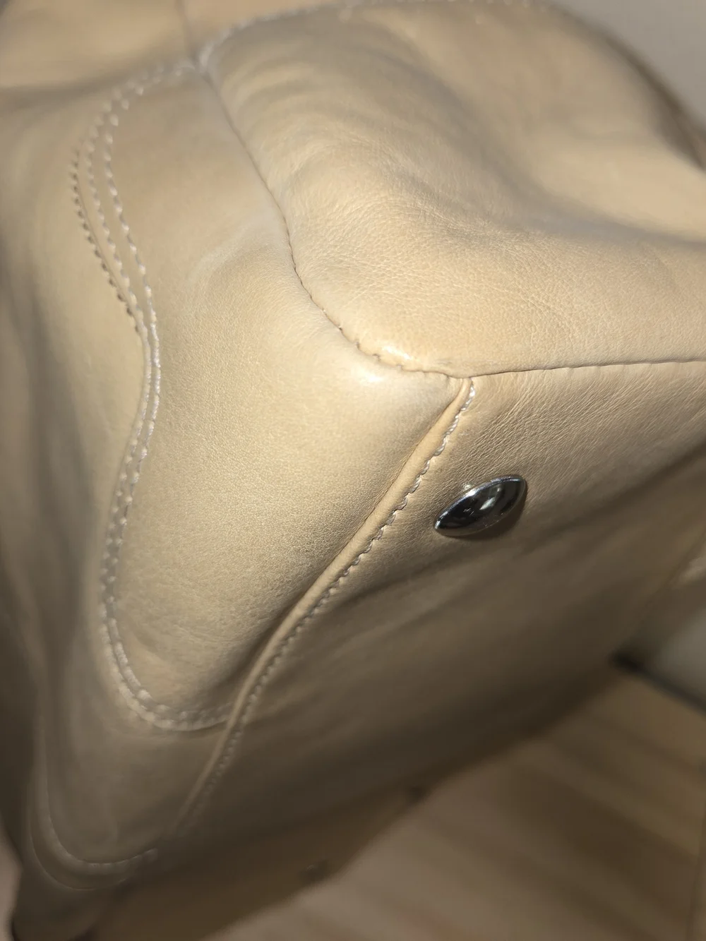 Coach Hamilton Leather Satchel with Silver Hardware